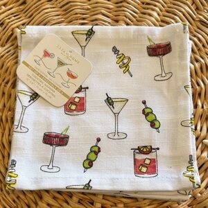 NWT Set-of-6 Dream Home New York 100% Cotton 6”x6” Print Cocktail Napkins